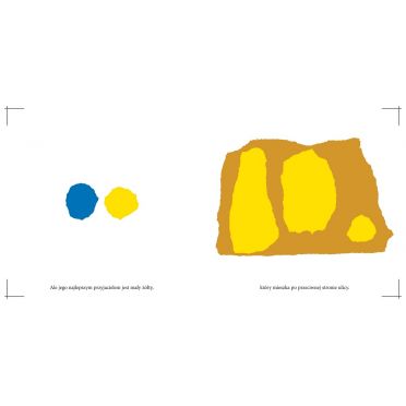 Mały żółty i mały niebieski – środek, przyjaciel